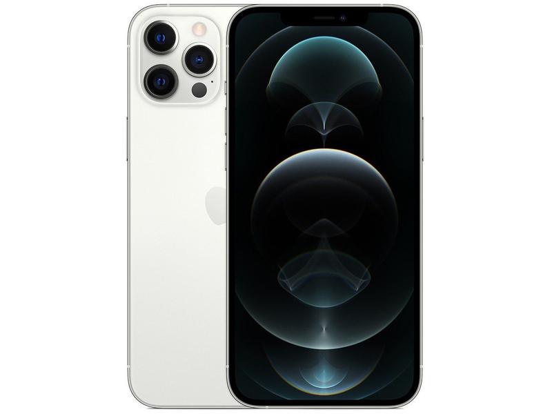 iPhone 12 Pro Max Apple 128GB Prateado 6,7” - Câm. Tripla 12MP iOS